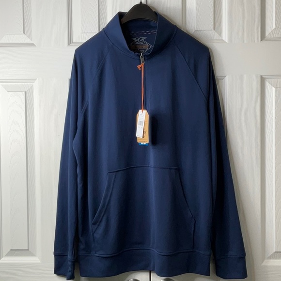 Weatherproof Vintage Men's 1/4 Zip Pullover Long Sleeve 1/4 Zip - UPF 50 Size XL - Picture 1 of 10